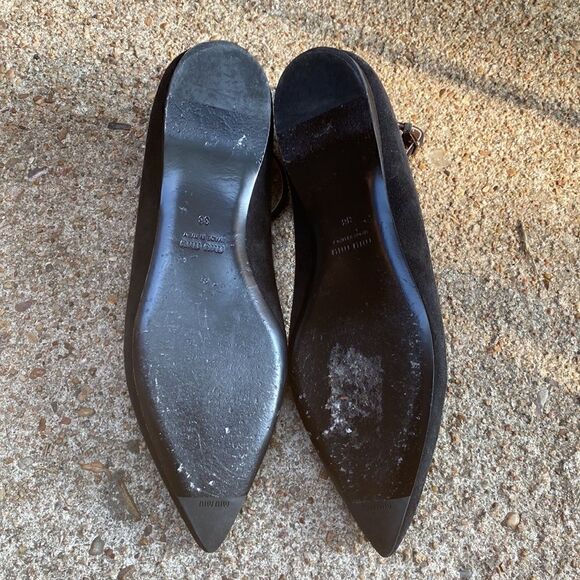 Miu Miu ballet flats black suede 38 - Picture 5 of 8